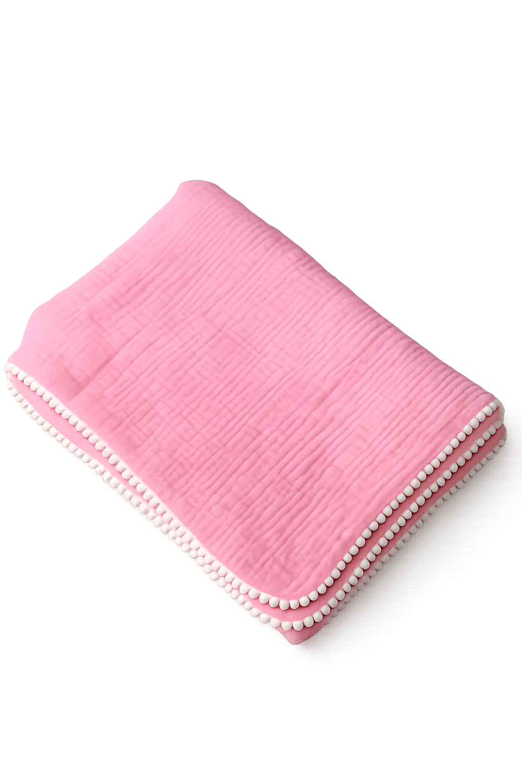 Baby Musselin Decke mit Pompons