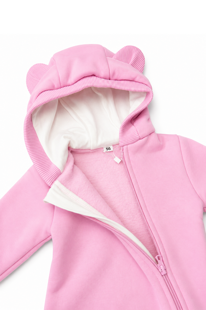 Baby Overall mit Kapuze und Bärenohren