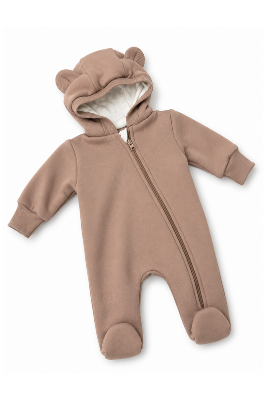 Baby Overall mit Kapuze und Bärenohren