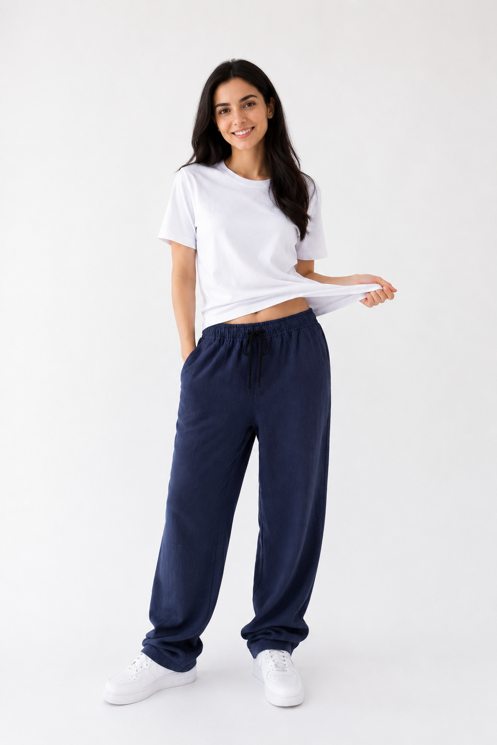 Mädchen Leinenhose