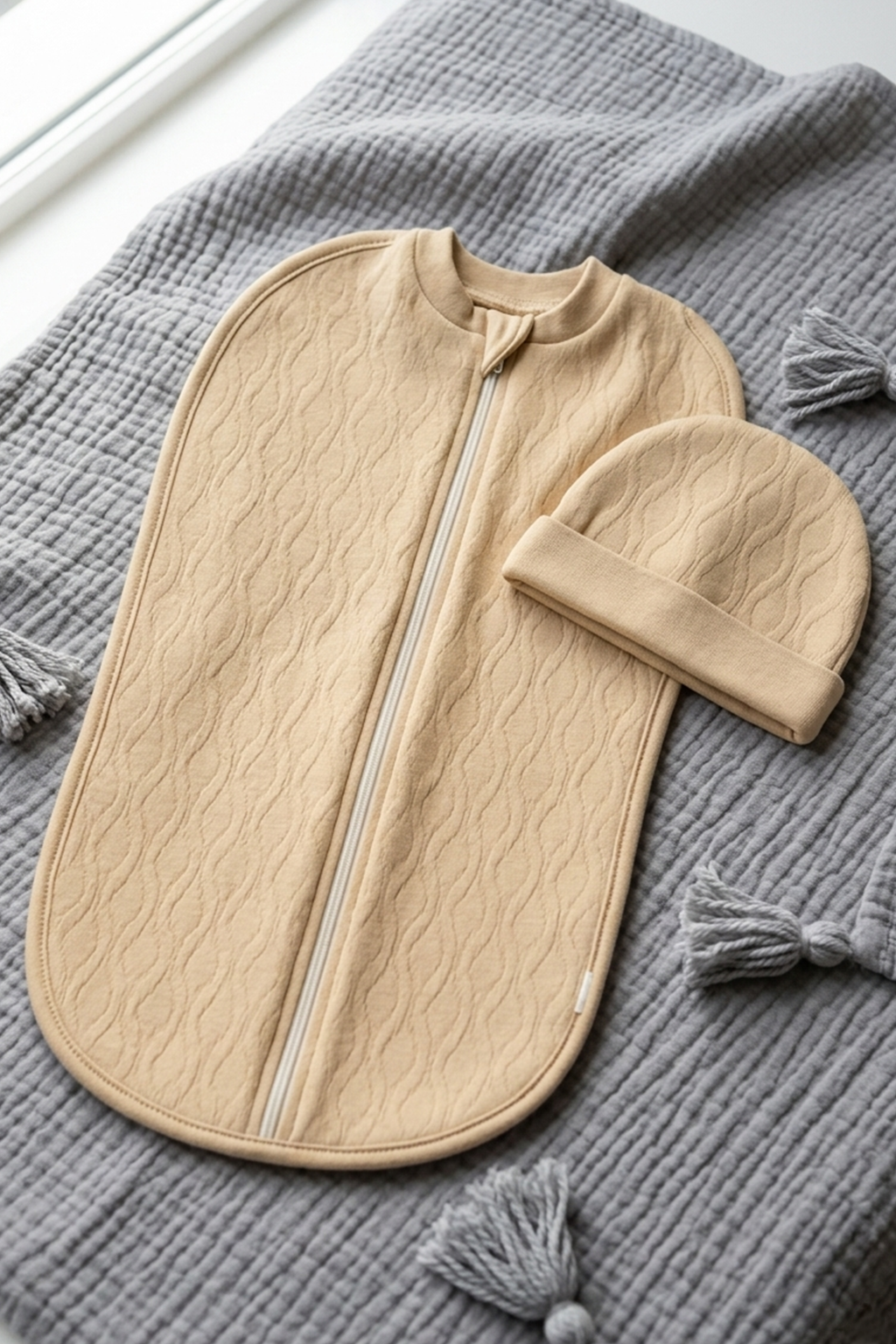 Schlafsack Mütze – 100 % Baumwolle