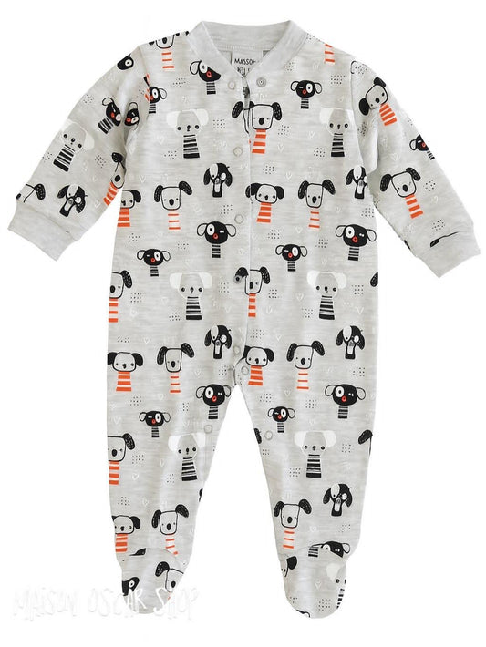 Baby-Strampler mit Koala Hundefreunden – 100 % Baumwolle